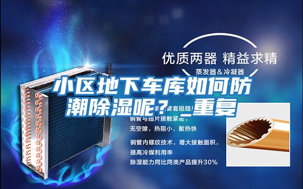 小區(qū)地下車庫如何防潮除濕呢?_重復(fù)
